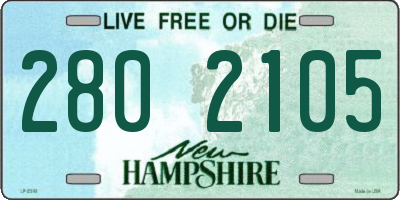 NH license plate 2802105