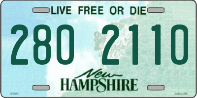 NH license plate 2802110