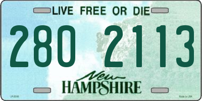 NH license plate 2802113