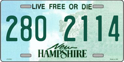 NH license plate 2802114