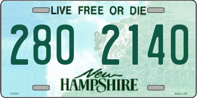 NH license plate 2802140