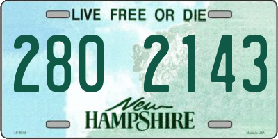 NH license plate 2802143