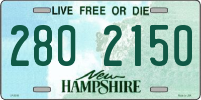 NH license plate 2802150