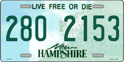 NH license plate 2802153