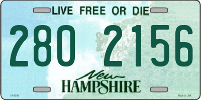 NH license plate 2802156
