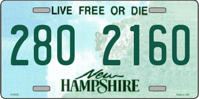 NH license plate 2802160