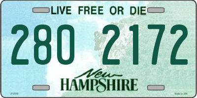 NH license plate 2802172