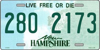 NH license plate 2802173