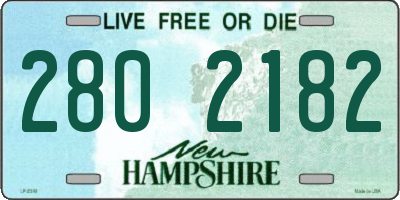 NH license plate 2802182