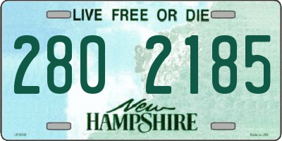 NH license plate 2802185