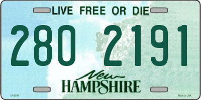 NH license plate 2802191