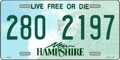 NH license plate 2802197