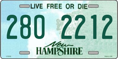 NH license plate 2802212