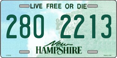 NH license plate 2802213