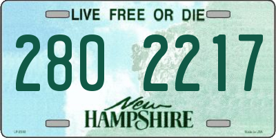 NH license plate 2802217
