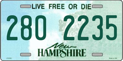 NH license plate 2802235