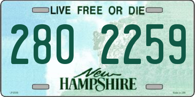 NH license plate 2802259