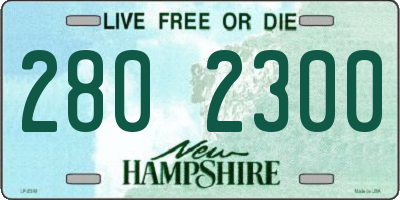 NH license plate 2802300