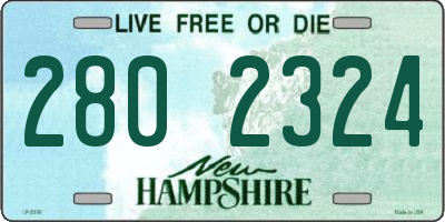 NH license plate 2802324