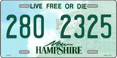NH license plate 2802325