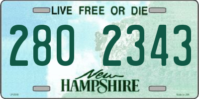NH license plate 2802343