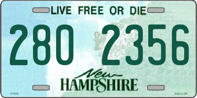 NH license plate 2802356