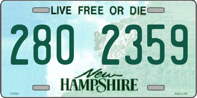 NH license plate 2802359