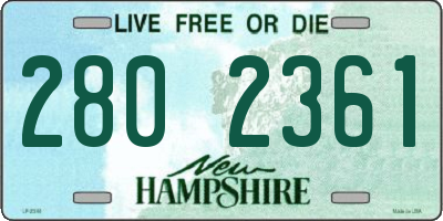 NH license plate 2802361