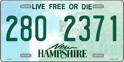 NH license plate 2802371