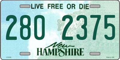 NH license plate 2802375