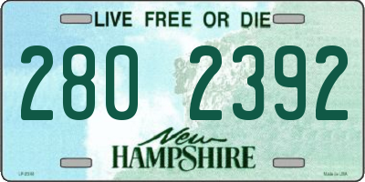 NH license plate 2802392