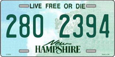 NH license plate 2802394