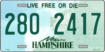 NH license plate 2802417
