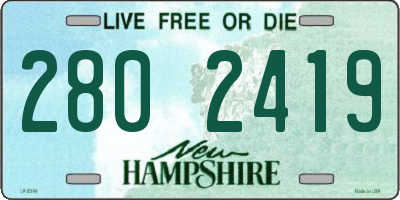 NH license plate 2802419