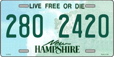 NH license plate 2802420