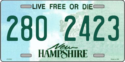 NH license plate 2802423
