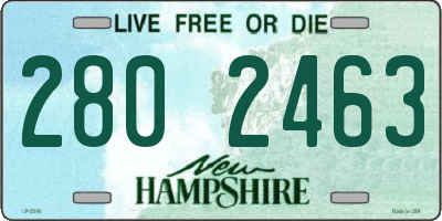 NH license plate 2802463
