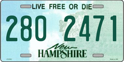 NH license plate 2802471