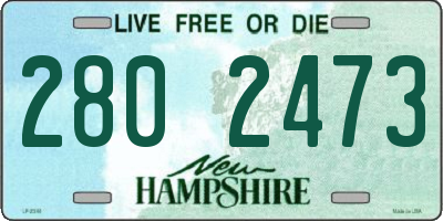 NH license plate 2802473