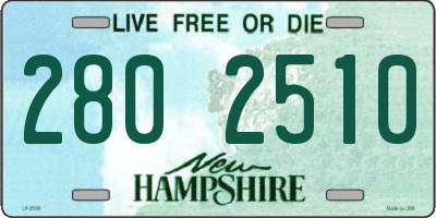 NH license plate 2802510
