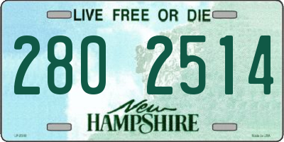 NH license plate 2802514