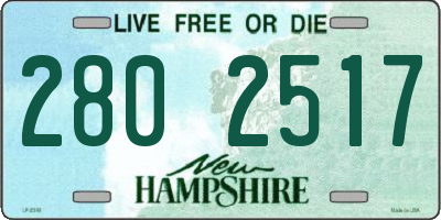 NH license plate 2802517