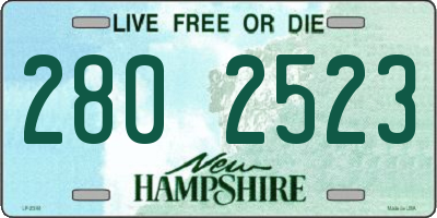 NH license plate 2802523
