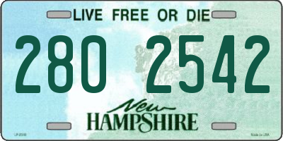 NH license plate 2802542