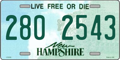 NH license plate 2802543