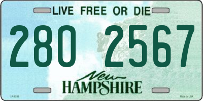 NH license plate 2802567