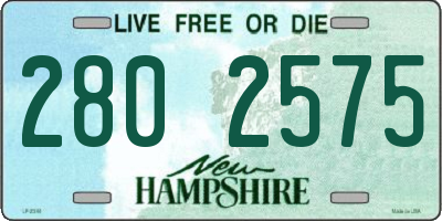 NH license plate 2802575