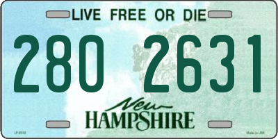NH license plate 2802631