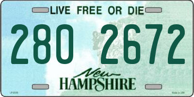 NH license plate 2802672