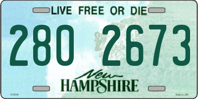 NH license plate 2802673